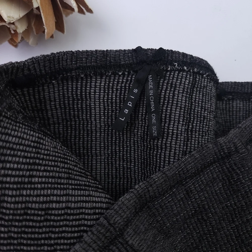 Lapis Black White Boho Onesize Dress - Picture 13 of 13